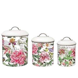 3-Piece Metal Kitchen Canister Set
